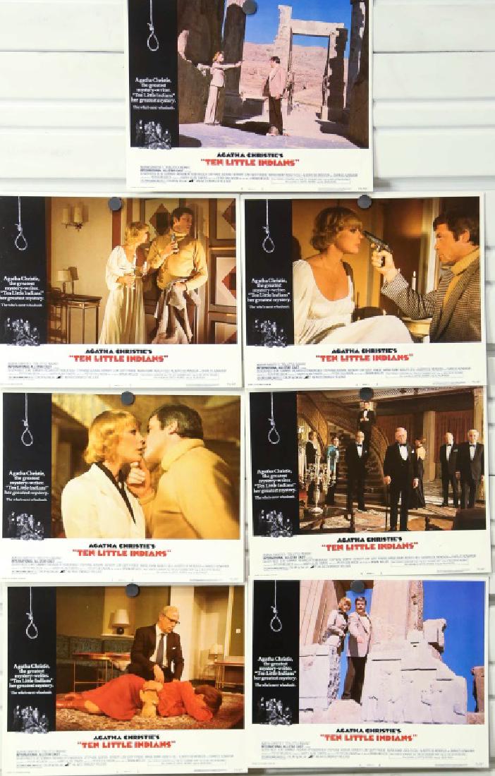 TEN LITTLE INDIANS. SET OF 7 LOBBY CARDS (1 of 2)