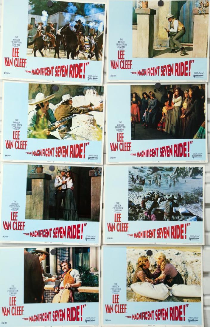 THE MAGNIFICIENT SEVEN RIDE. SET OF 8 LOBBY CARDS (1 of 2)