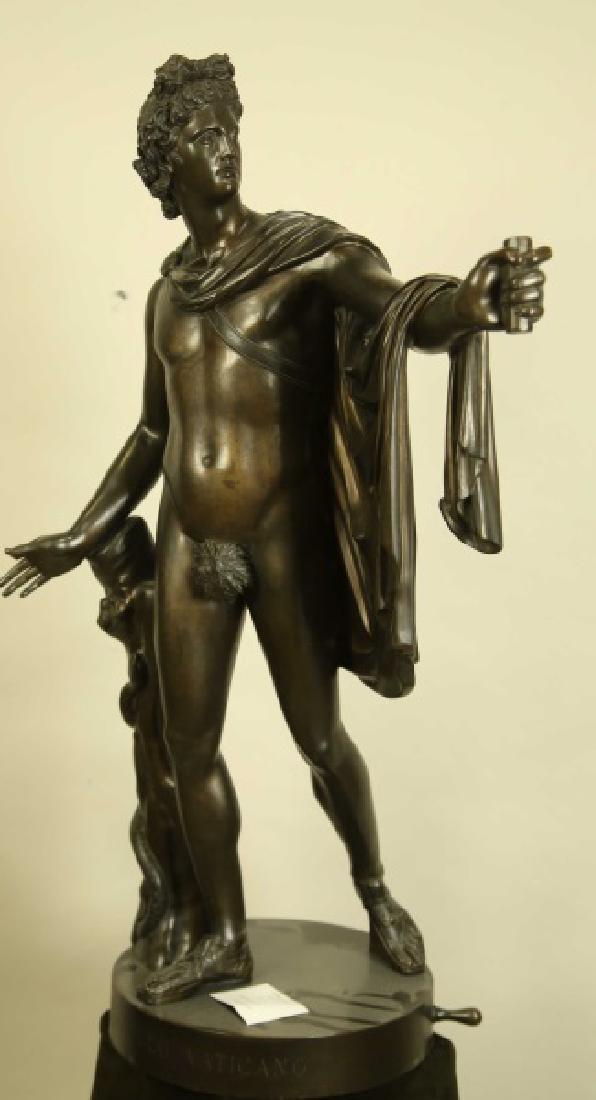 APOLLO OF THE BELVEDERE BRONZE SCULPTURE (1 of 3)