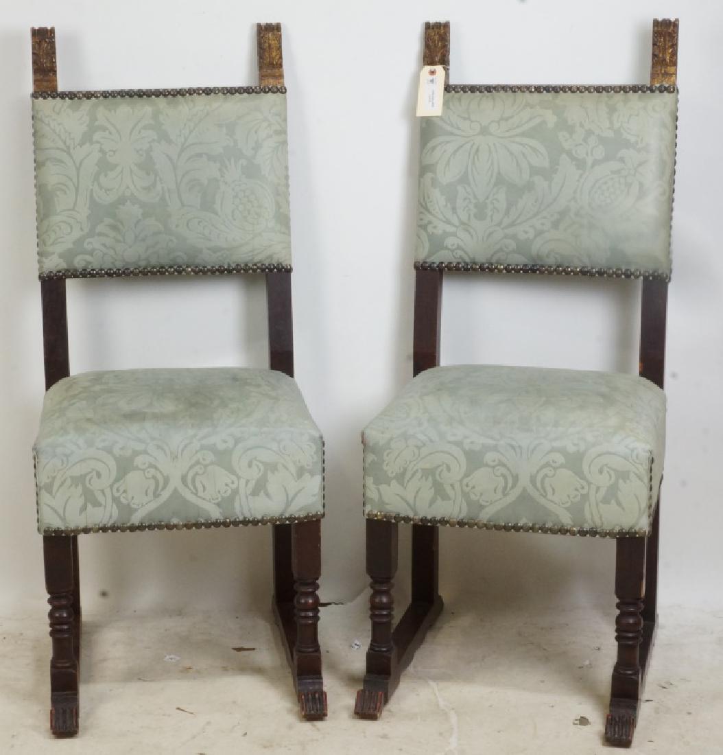 PAIR OF 18th CENTURY STYLE MARSHA BROWN CHAIRS (1 of 1)