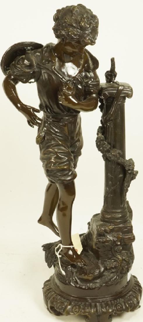 MOREAU 19th CENTURY SHEPHERD BOY BRONZE SCULPTURE (1 of 4)