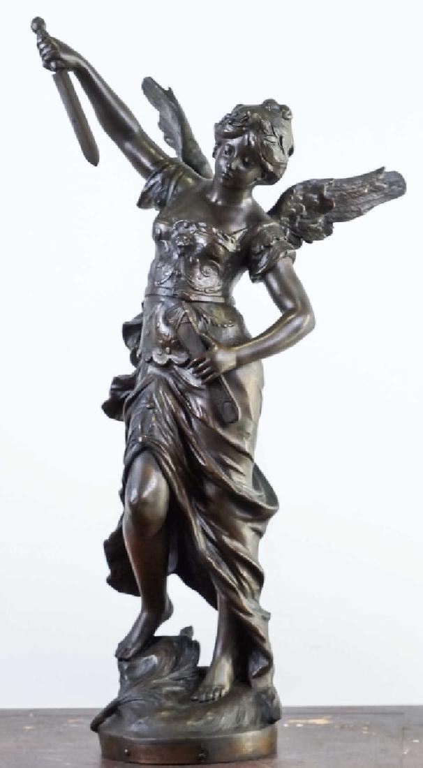 MOREAU \"APRES LA VICTOIRE\" BRONZE PATINA SCULPTUR (1 of 5)