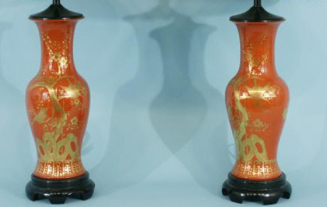 PAIR OF CIRCA 1880's JAPANESE KATANI PORCELAIN VASES (1 of 3)