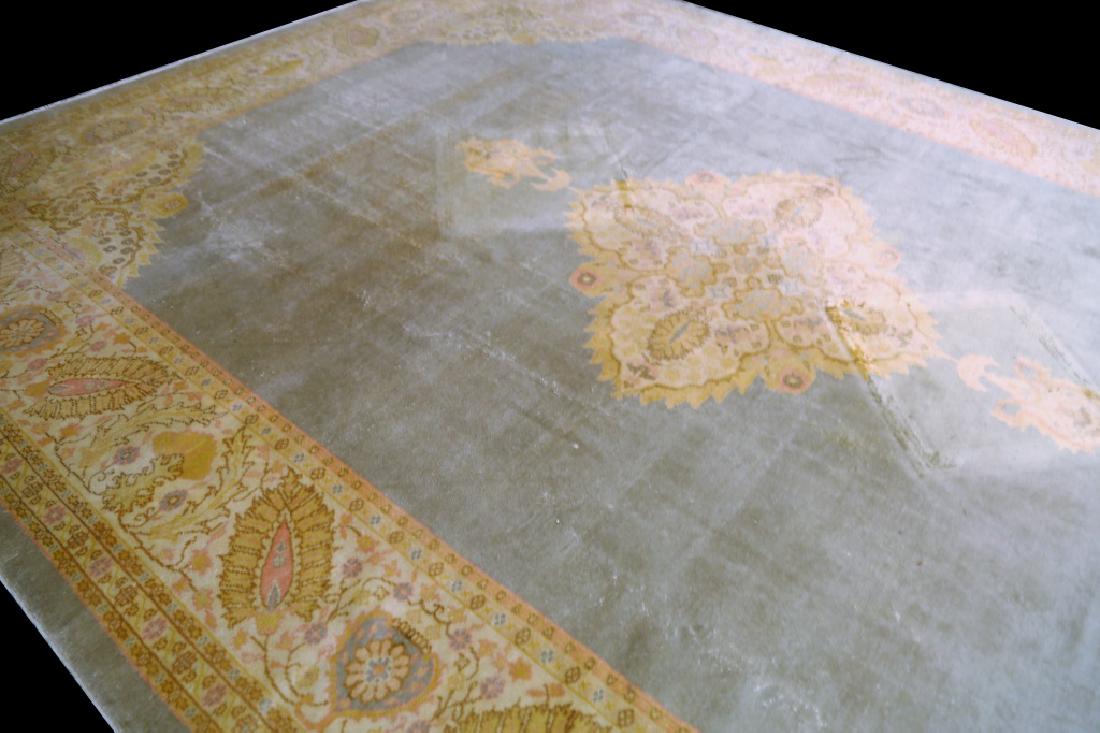 HAND KNOTTED TURKISH OUSHAK SILK BLEND RUG (1 of 9)