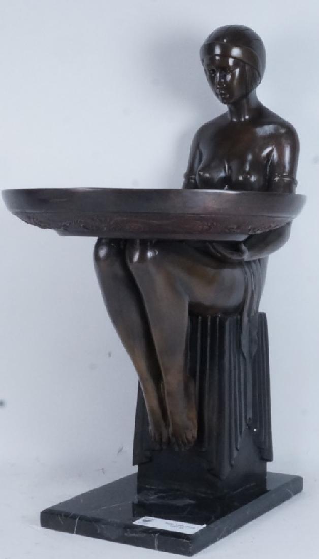 CIRCA 1930's ART DECO BRONZE SCULPTURE (1 of 5)