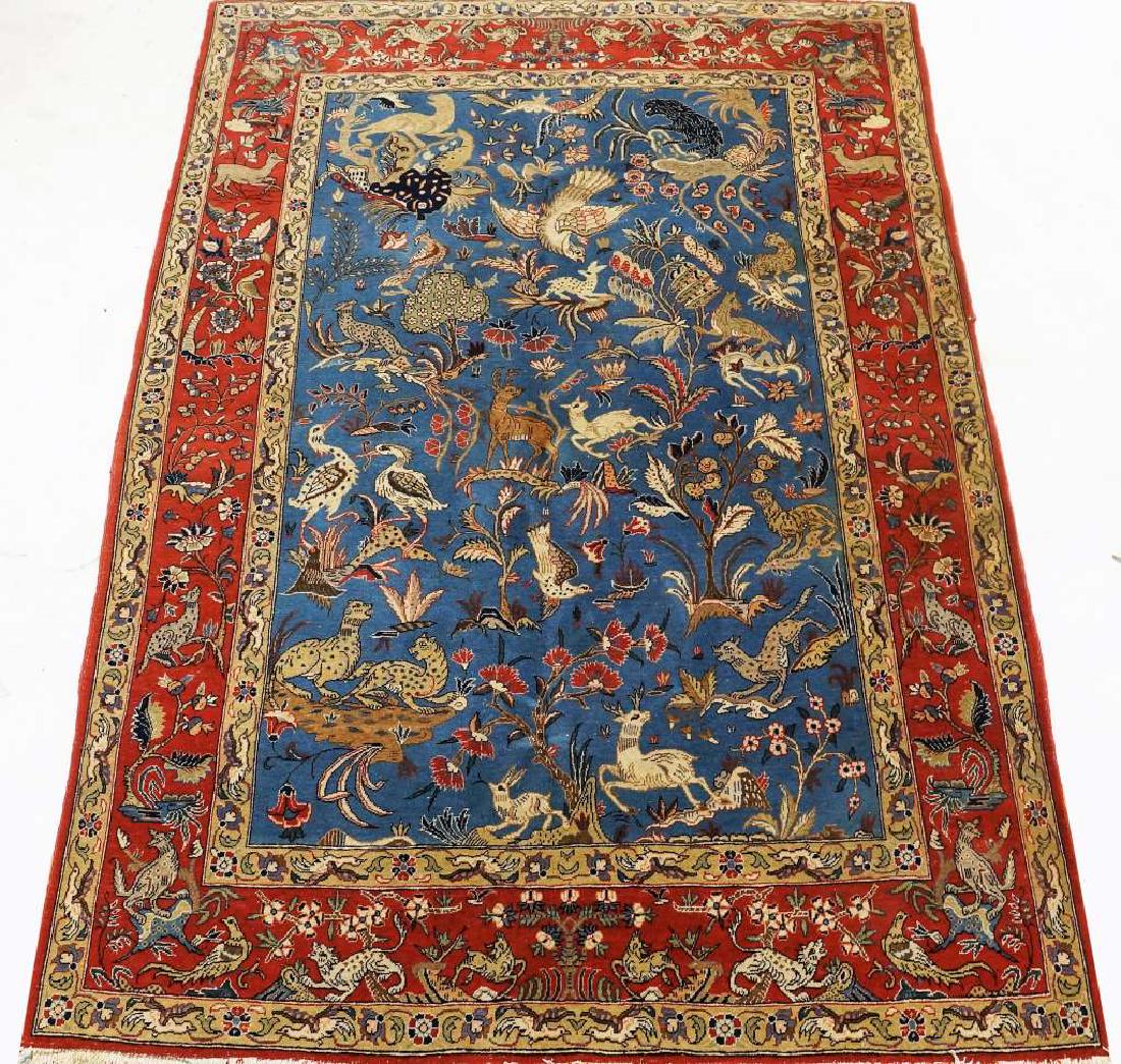 ANTIQUE HAND KNOTTED TABRIZ RUG (1 of 6)