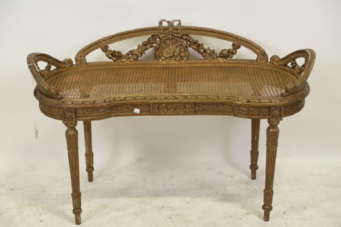 VINTAGE FRENCH STYLE BENCH (1 of 4)