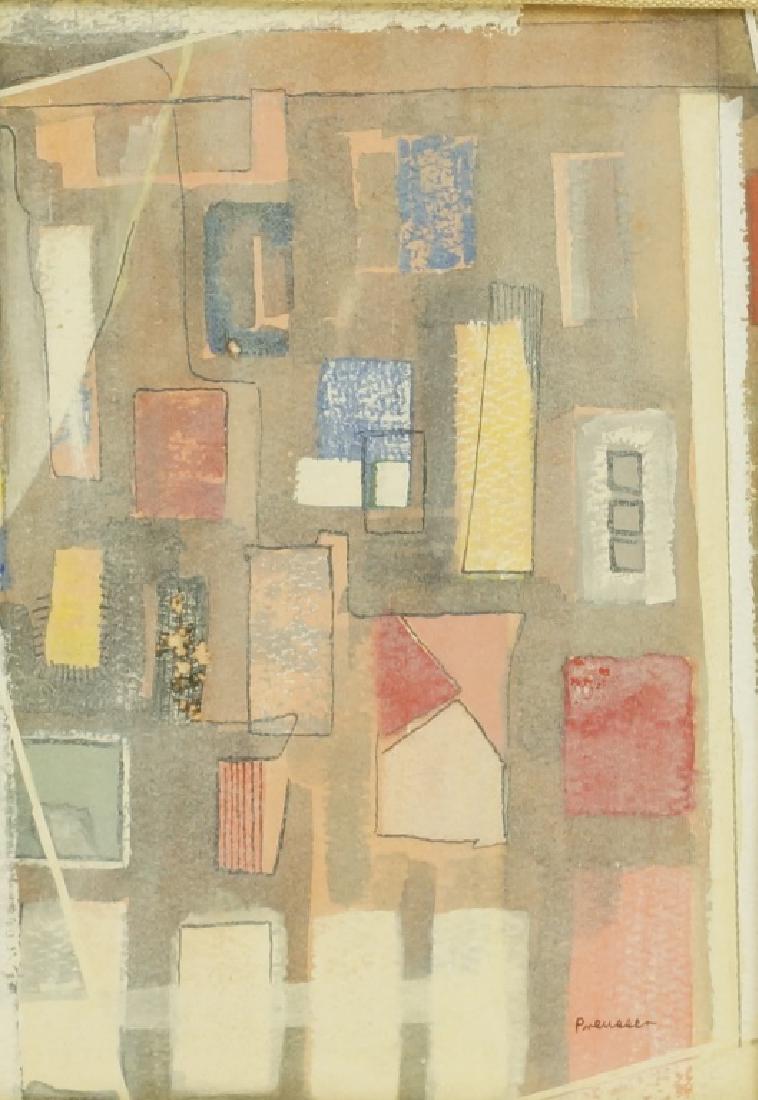 ROBERT ORMEROD PREUSSER "ABSTRACT"  WATERCOLOR (1 of 3)