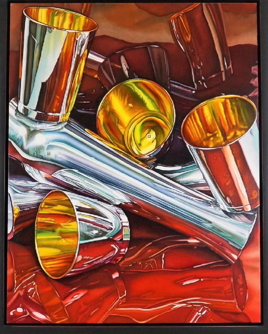 JEANETTE PASIN SLOAN "BALANCING ACT" OIL PAINTING (1 of 2)