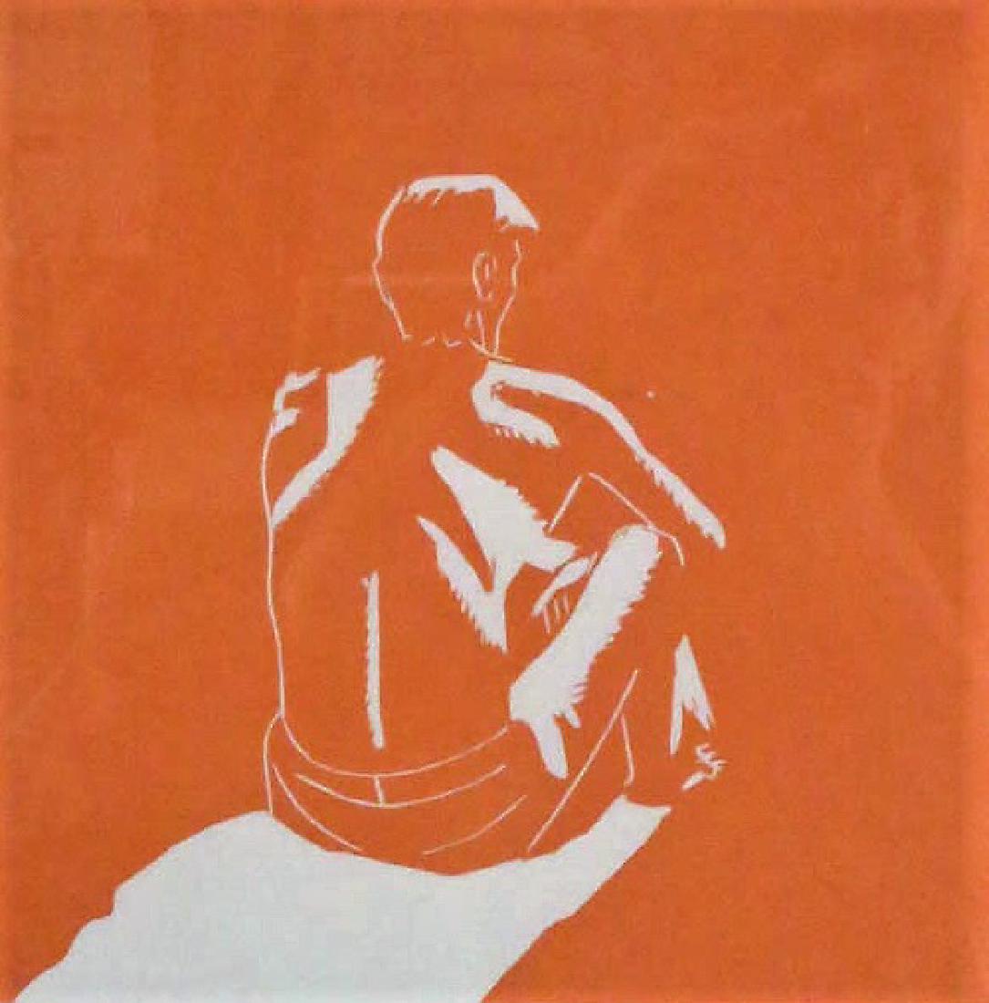 ALEX KATZ "ERIC" ORIGINAL WOODCUT ON HOSHO PAPER (1 of 3)