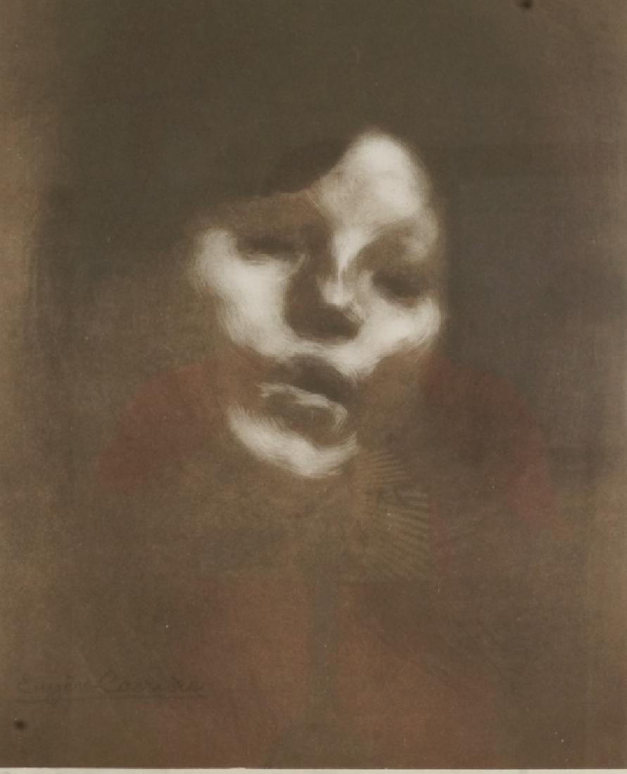 EUGENE CARRIERE "MARGUERITE CARRIERE" LITHO, 1901: EUGENE CARRIERE "MARGUERITE CARRIERE" LITHOGRAH, EDITION NUMBER 38/50,1901. PROVENANCE: GERHARD WURZER GALLERY. PENCIL SIGNED.