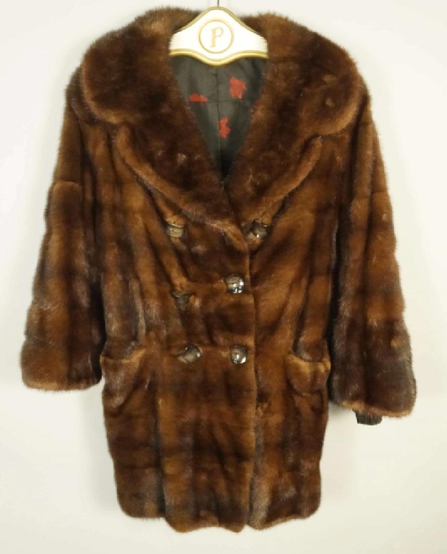NATURAL RANCH MINK COAT (1 of 2)