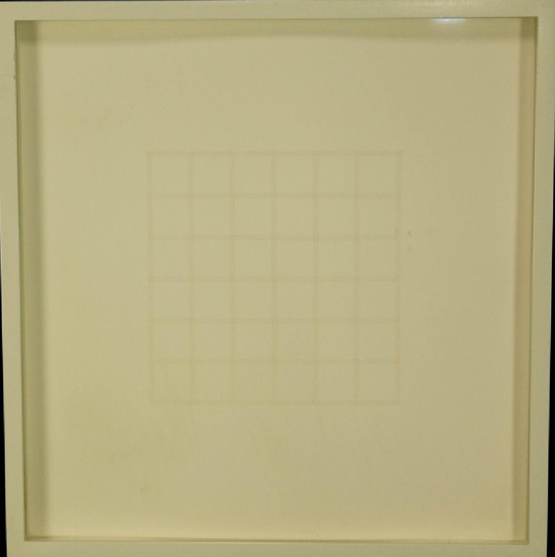ATTRIBUTED TO AGNES MARTIN LITHOGRAPH (1 of 4)