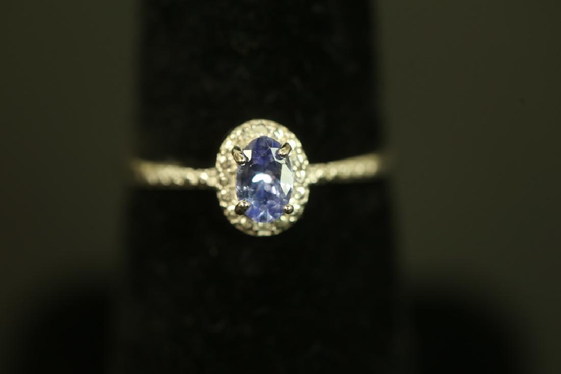 GENUINE TANZANITE ESTATE RING (1 of 2)