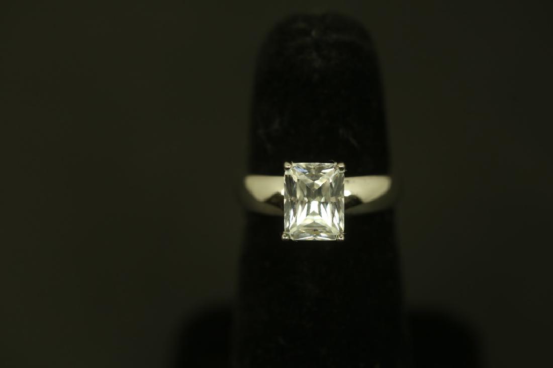 3.01 CT. EMERALD CUT BRILLIANT WHITE SAPPHIRE SOLI (1 of 2)