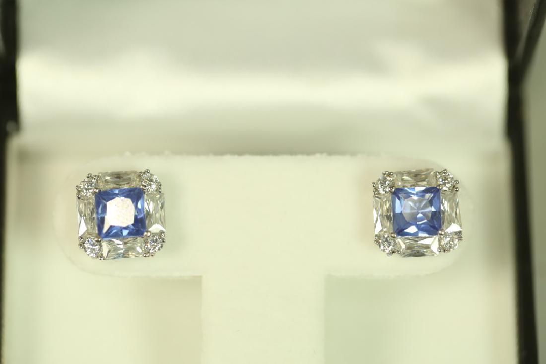 2.68 CT. TANZANITE BAGUETTE EARRINGS (1 of 1)