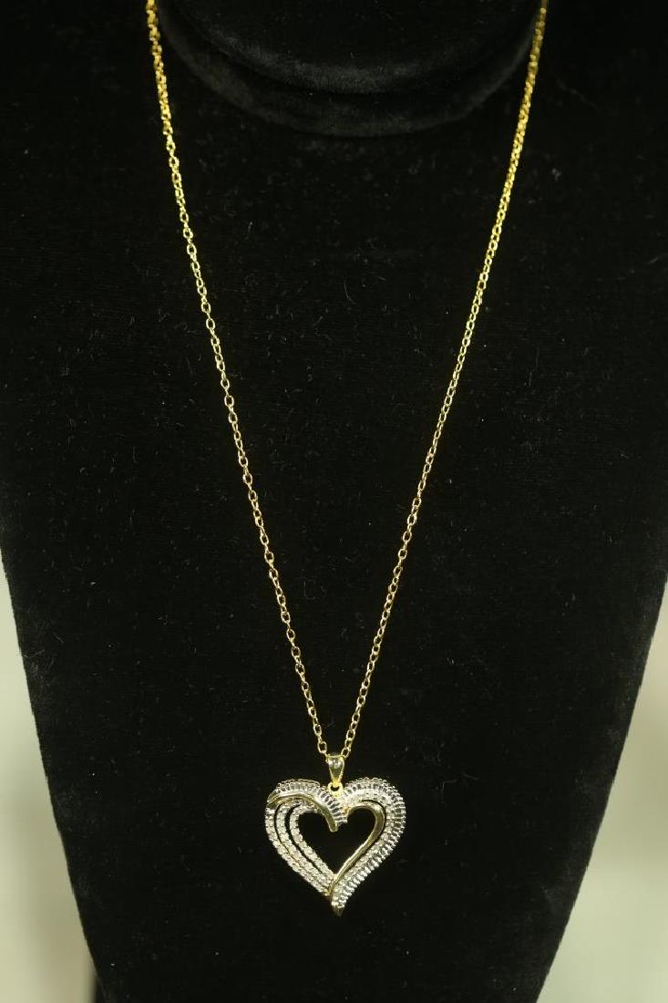 LARGE DIAMOND HEART NECKLACE (1 of 2)