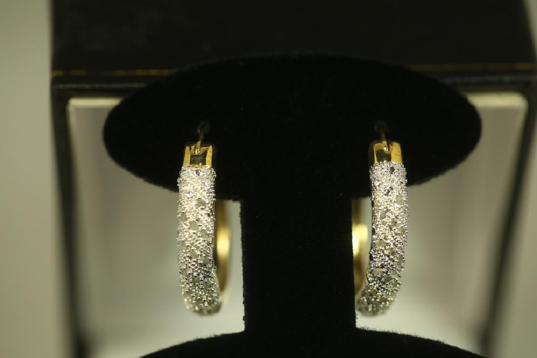 LARGE DIAMOND HOOP EARRINGS (1 of 1)