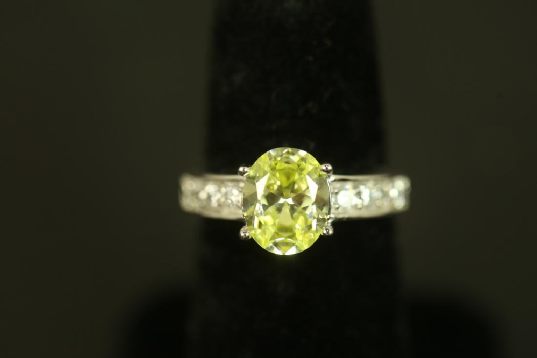 3.04 CT. CANARY YELLOW SAPPHIRE SOLITAIRE RING (1 of 2)