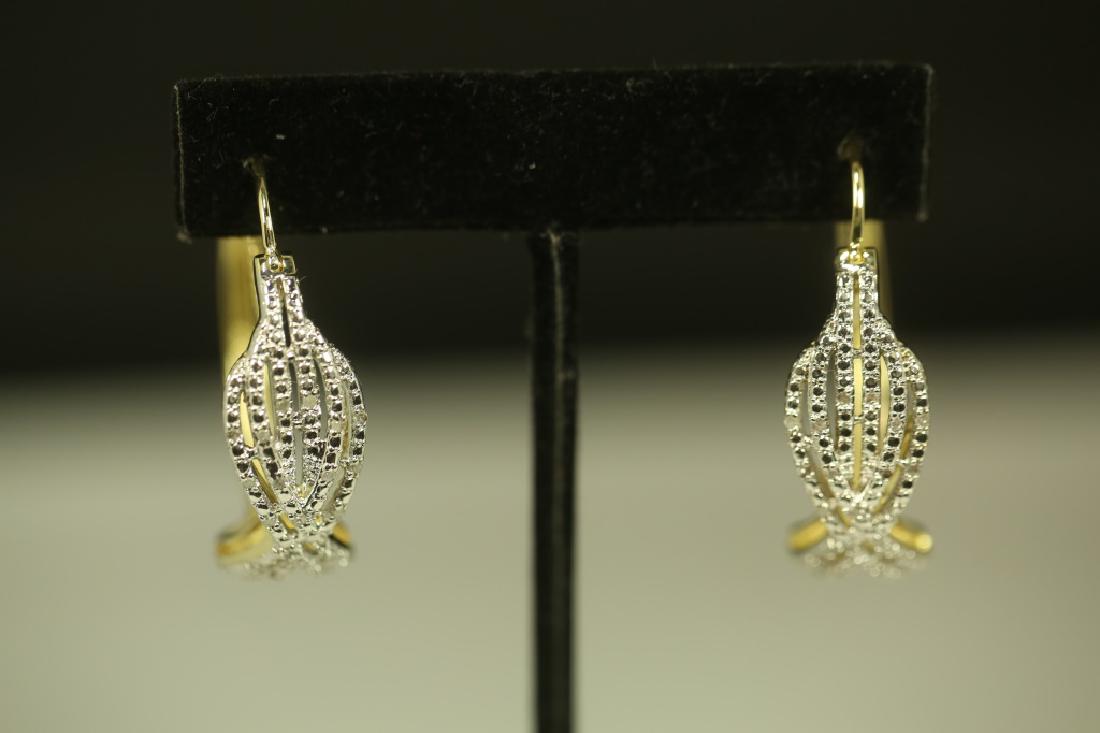 LARGE DIAMOND CLUSTER EARRINGS (1 of 1)