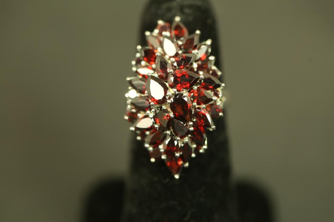 12.16 CT. GENUINE GARNET DINNER RING (1 of 2)