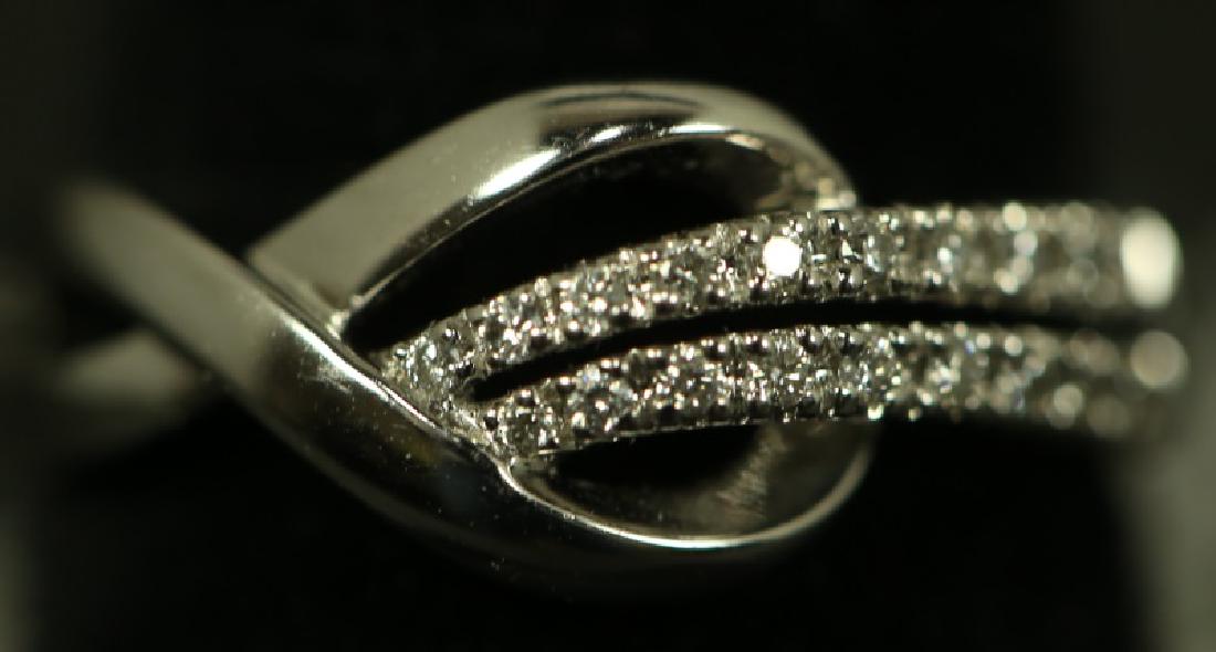 LADIES 14KT WHITE GOLD MICRO PAVE DIAMOND RING (1 of 2)