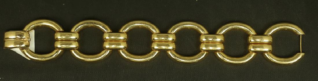 LADIES 14KT GOLD HINGED BRACELET (1 of 1)