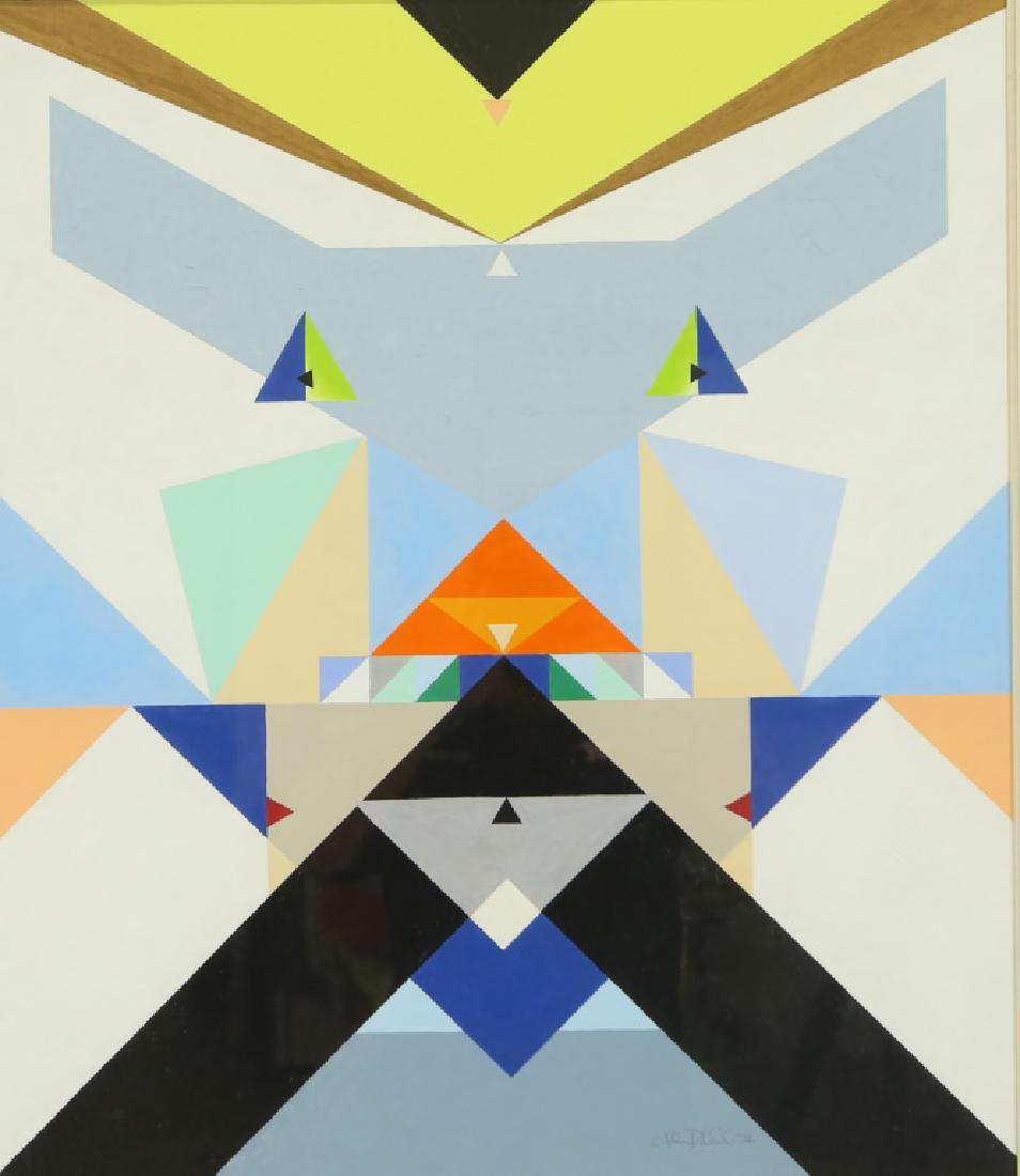 JOHN DELULIO ""PACHT, PACHT, PACHT" ACRYLIC ON BOARD: JOHN DELULIO (MARCH 1938-OCTOBER 2017) "PACHT, PACHT, PACHT" ACRYLIC ON BOARD, 1974. 1974 by John Delulio, acrylic on board. "This is a celebration of the Great Cat and is full of feline mystery. The 