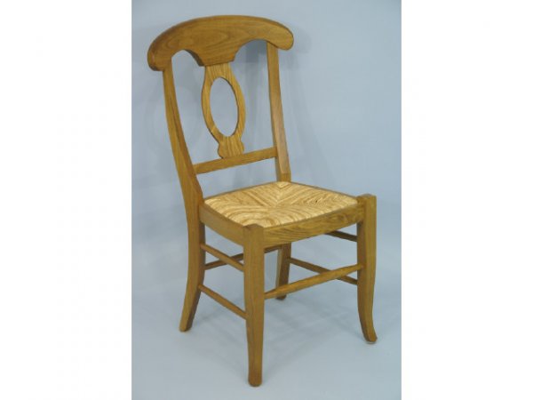 -Set of 4 side chairs with rush seats - 2
