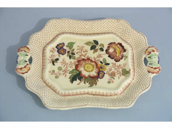 Antique Mason's Ironstone tureen, tray, and ladle - 2