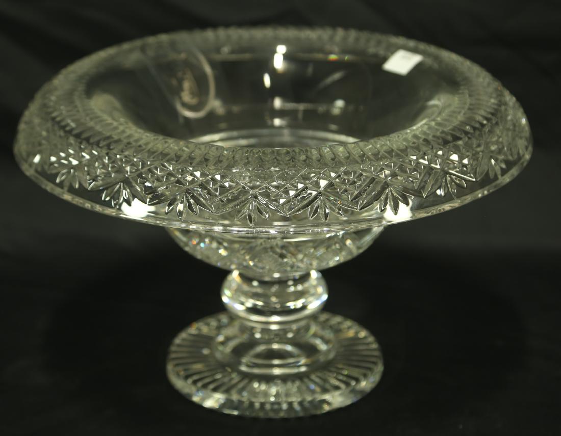 WATERFORD CUT GLASS FOOTED BOWL
