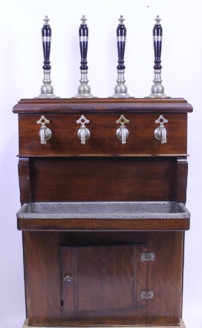 EDWARD FOSTER & SON ANTIQUE BEER TAP: EDWARD FOSTER & SON ANTIQUE BEER TAP. 62"H X 34"W X 17.5"D.