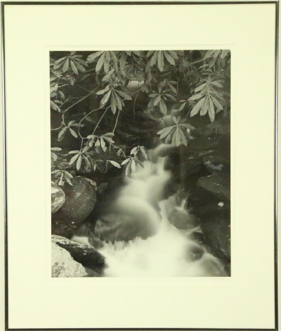 MICHAEL RUBIN "RAPIDS, LITTLE RIVER" SILVER PRINT: MICHAEL RUBIN "RAPIDS, LITTLE RIVER" GREAT SMOKY MOUNTAINS NATIONAL PARK TENNESSE. ORIGINAL SILVER PRINT. C.1981 Height: 20 in. by Width: 16 IN