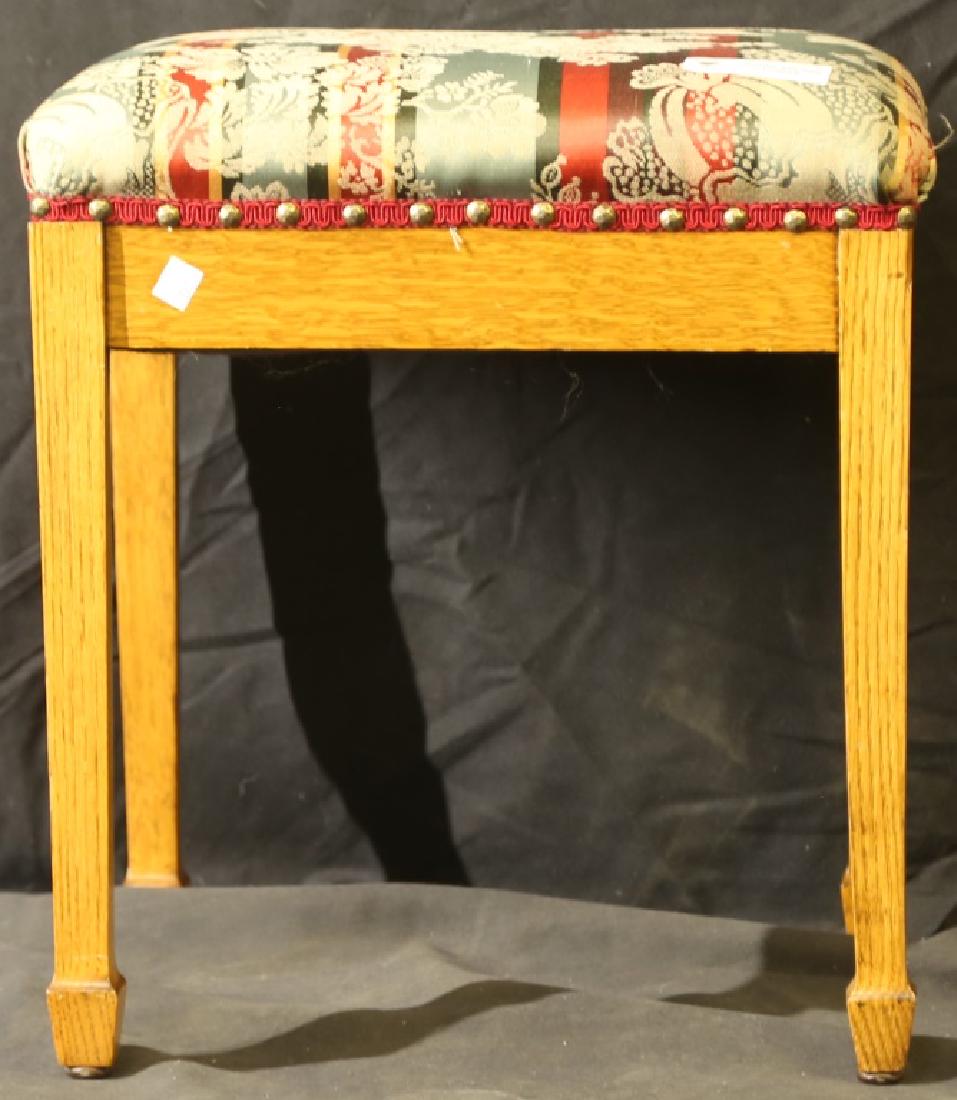 FLORAL DESIGN STOOL: FLORAL DESIGN STOOL Height: 18 in. by Width: 17 in. by Depth: 14
