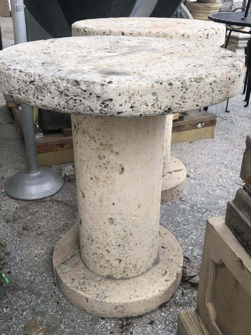 LIMESTONE TABLE: LIMESTONE TABLE Height: 31 in. by Width: 26