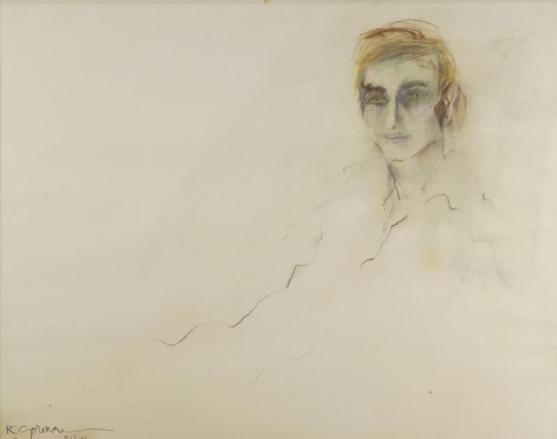 R.C. GORMAN "YOUNG BART" PASTEL, 9/17/72 (1 of 3)