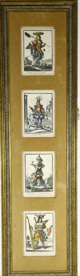 FOUR 18th CENTURY FRENCH "HABITS" ENGRAVINGS (1 of 5)