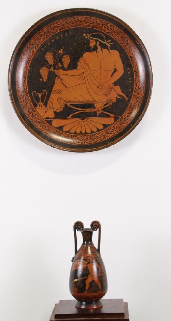 ANCIENT GREEK STYLE VASE & CHARGER (1 of 3)