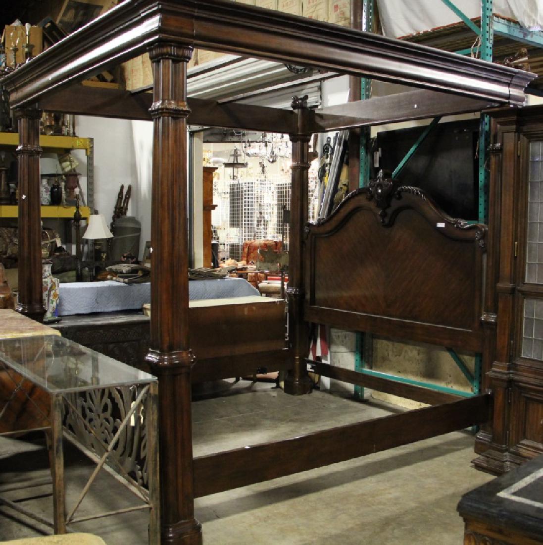 FOUR POSTER KING SIZE CANOPY BED (1 of 1)