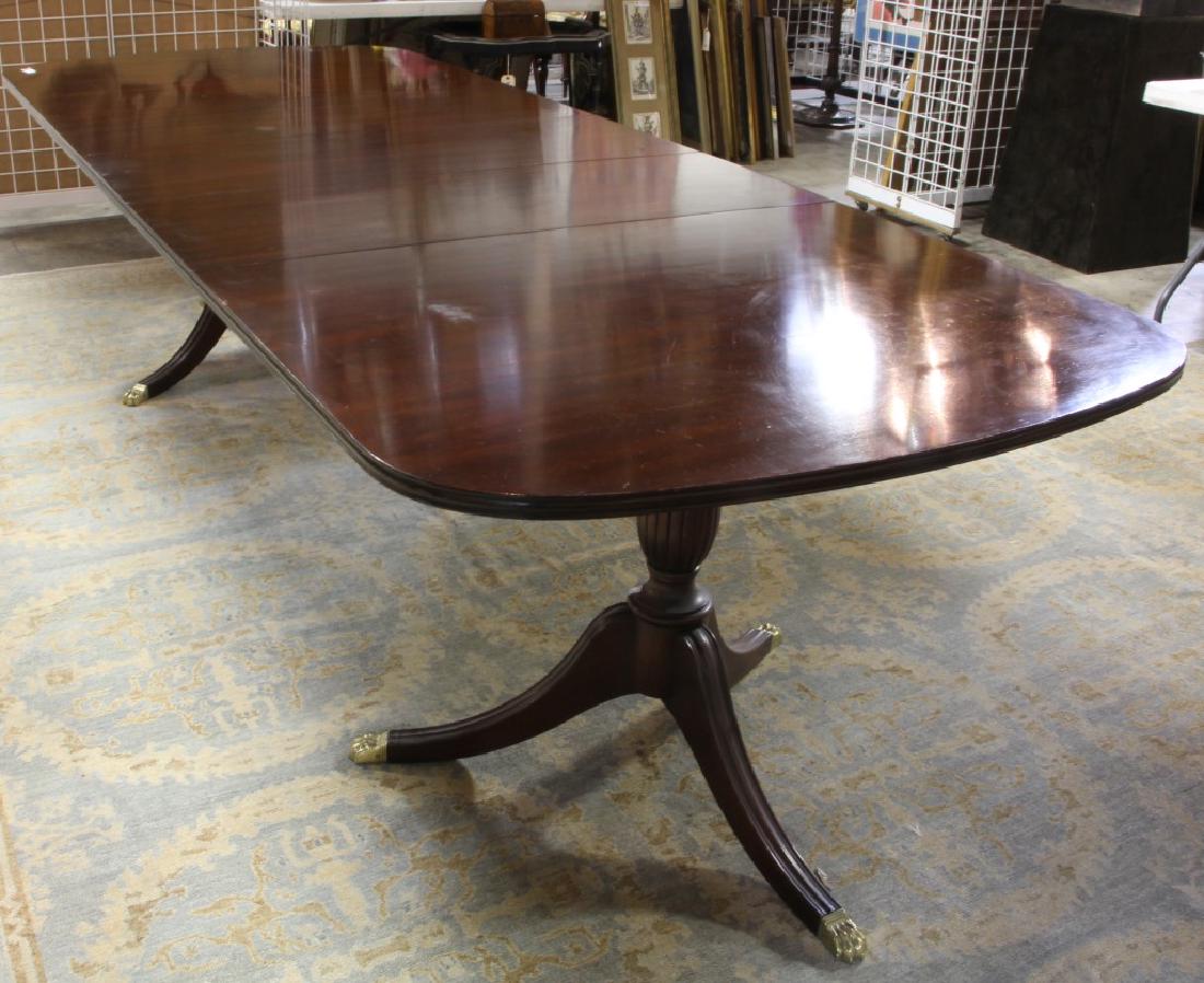 HENKEL HARRIS MAHOGANY DOUBLE PEDESTAL TABLE (1 of 1)