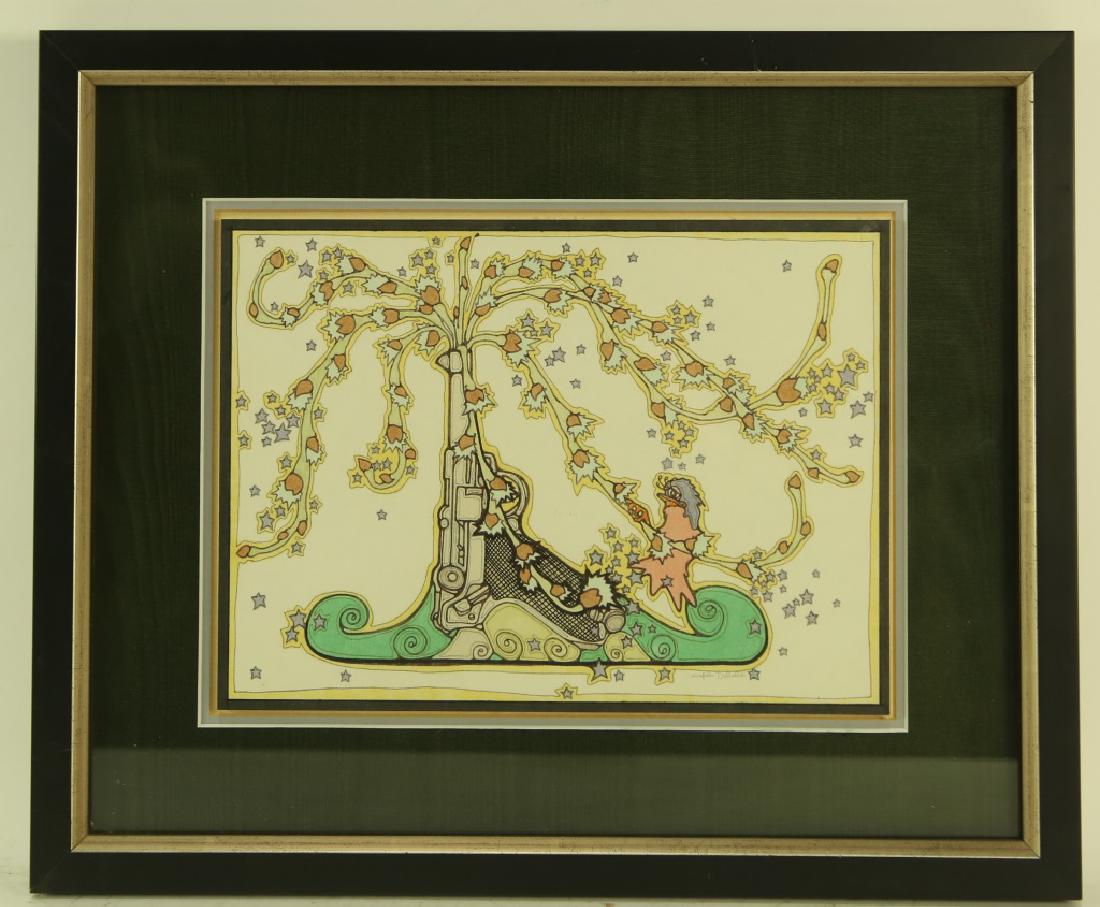 JOHN DELULIO ORIGINAL ARTWORK: JOHN DELULIO ORIGINAL ARTWORK. Height: 14.5 & 8 1/4 in. by Width: 17.5 & 11 1/4 in.