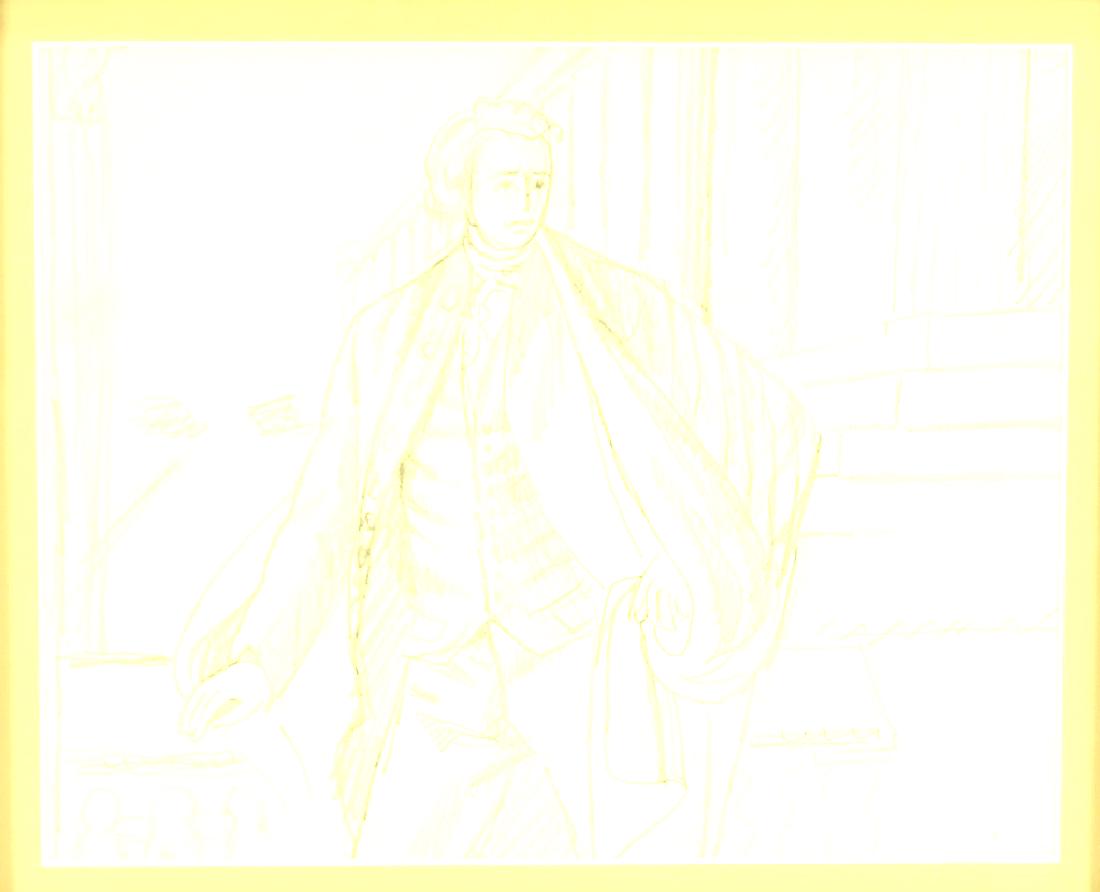 ORIGINAL SKETCH BY JOHN K. HANSEGGER FROM HIS SKET: ORIGINAL SKETCH BY JOHN K. HANSEGGER FROM HIS SKETCH BOOK