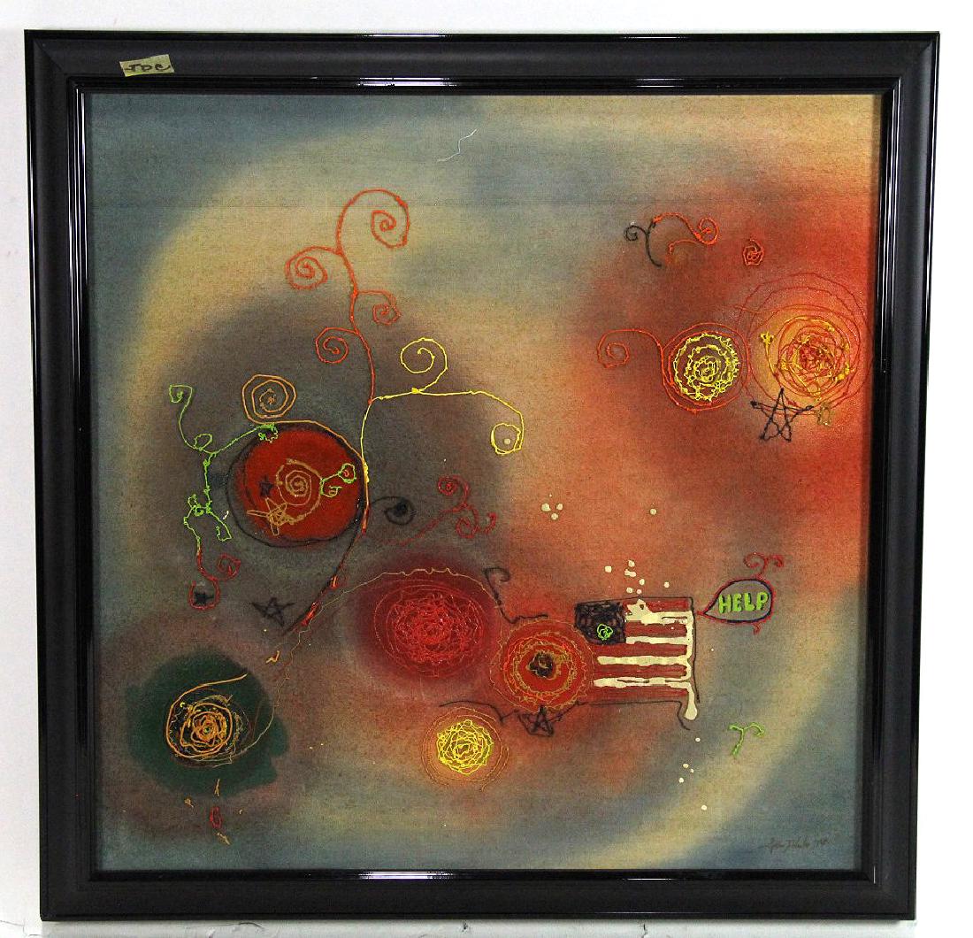 JOHN DELULIO: ORIGINAL JOHN DELULIO Height: 27.5 in. by Width: 27.5 in.