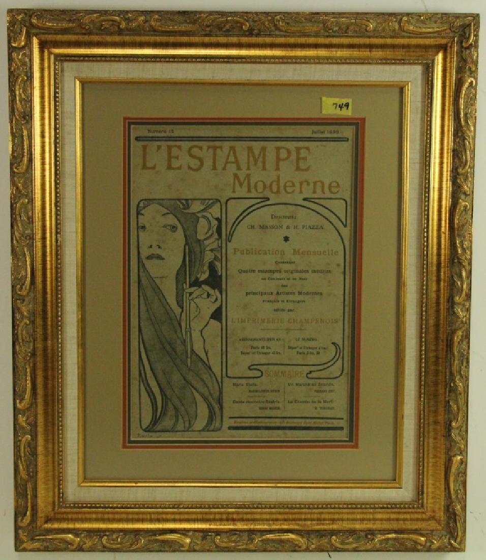 L'ESTAMPE MODERNE: L'ESTAMPE MODERNE Height: 26.5 in. by Width: 22.5 in.
