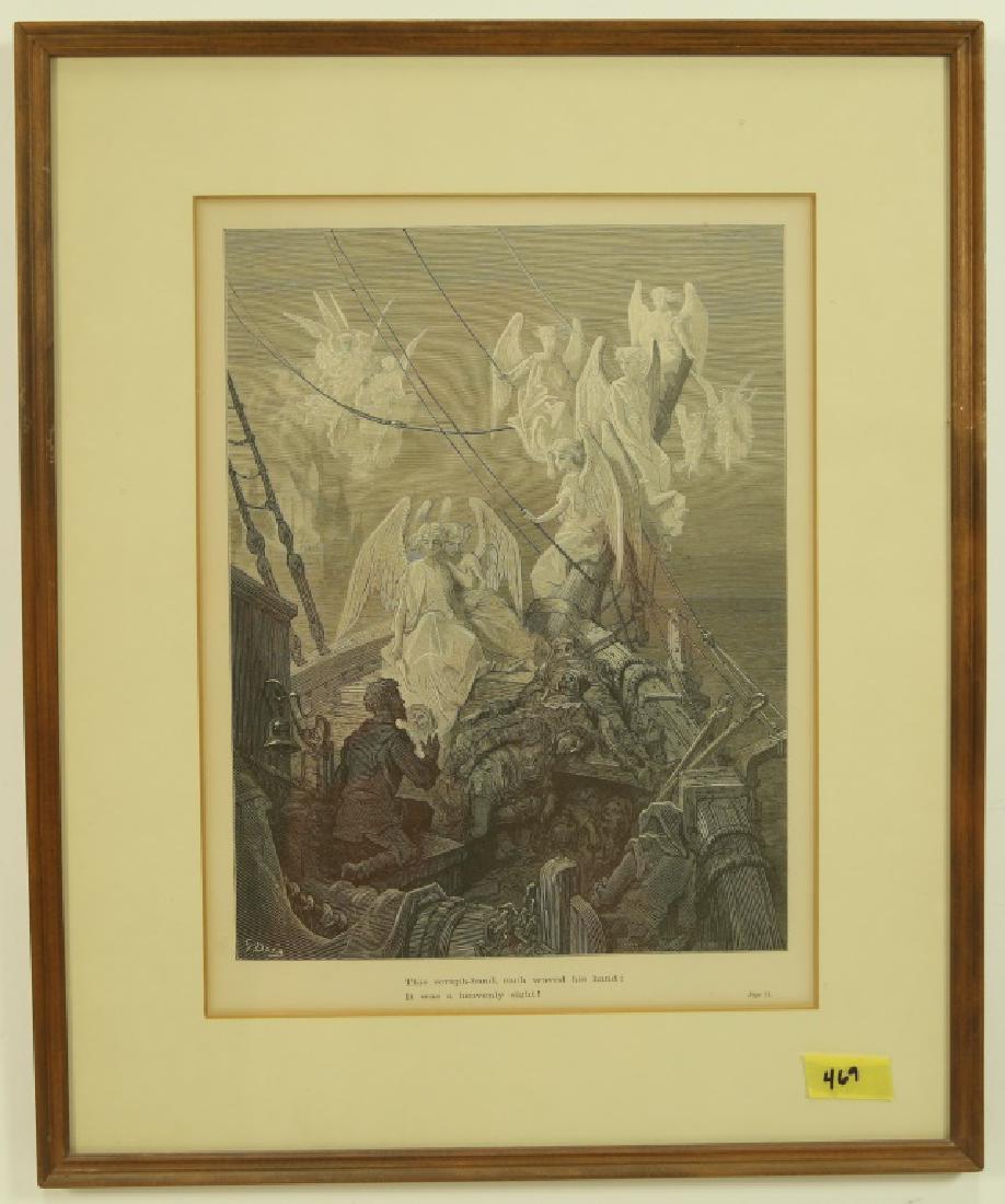 GUSTAVE DORE ENGRAVING: GUSTAVE DORE ENGRAVING Height: 19 in. by Width: 16 in.