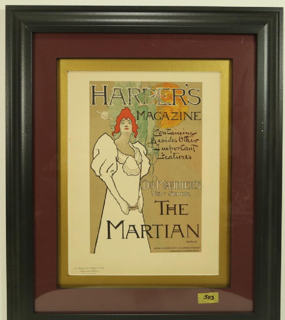 FRED HYLAND HARPERS MAGAZINE COVER: FRED HYLAND HARPERS MAGAZINE COVER Height: 23 in. by Width: 19.5 in.