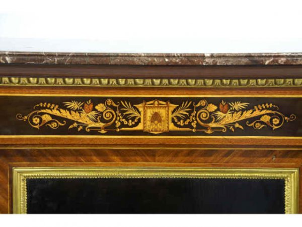 Toire cabinet with inlay - 4