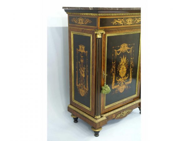 Toire cabinet with inlay - 5