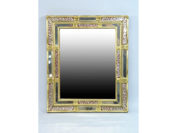 Venetian style dressing mirror with stand.
