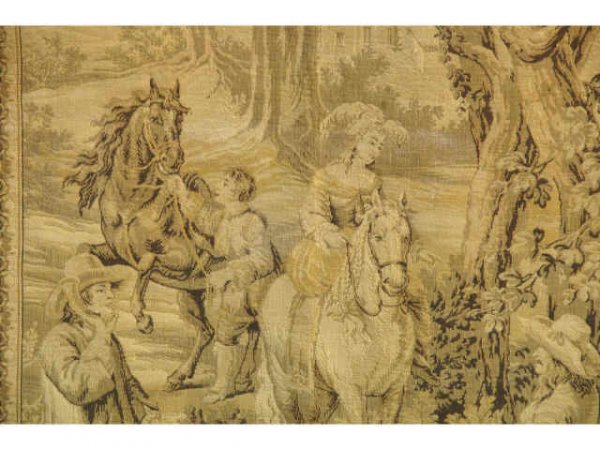 French, machine made tapestry. - 2